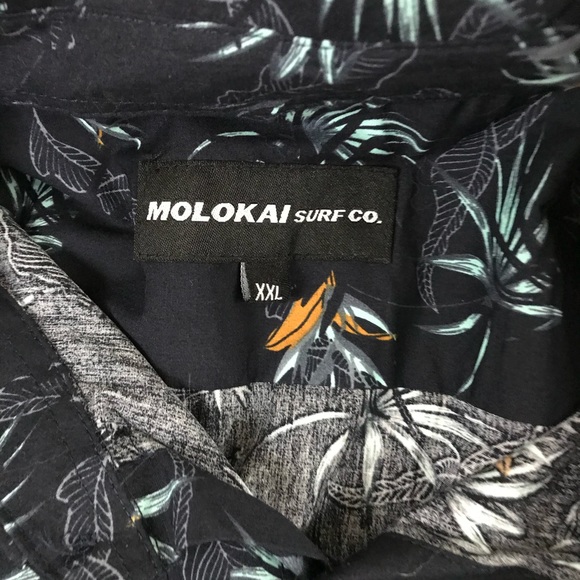 🇺🇸ALS🇺🇸 NWT Molokai Surf Co Hawaiian Shirt XXL - Picture 14 of 16